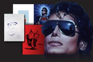 The many painted faces of MJ in the new Official Michael Jackson Opus.